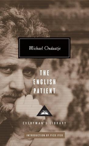 Book cover of "The English Patient" by Michael Ondaatje with a sepia-toned photograph of a man's face and title text overlay.