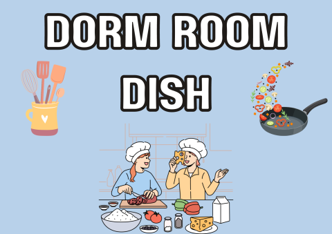 The image shows teens cooking something.