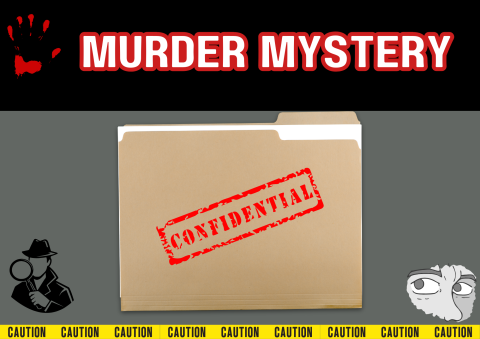 The image shows a case file with the word confidential on the front.