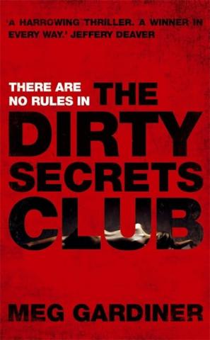 The image shows the cover of the book The Dirty Secrets Club. It is red background with black letters. 