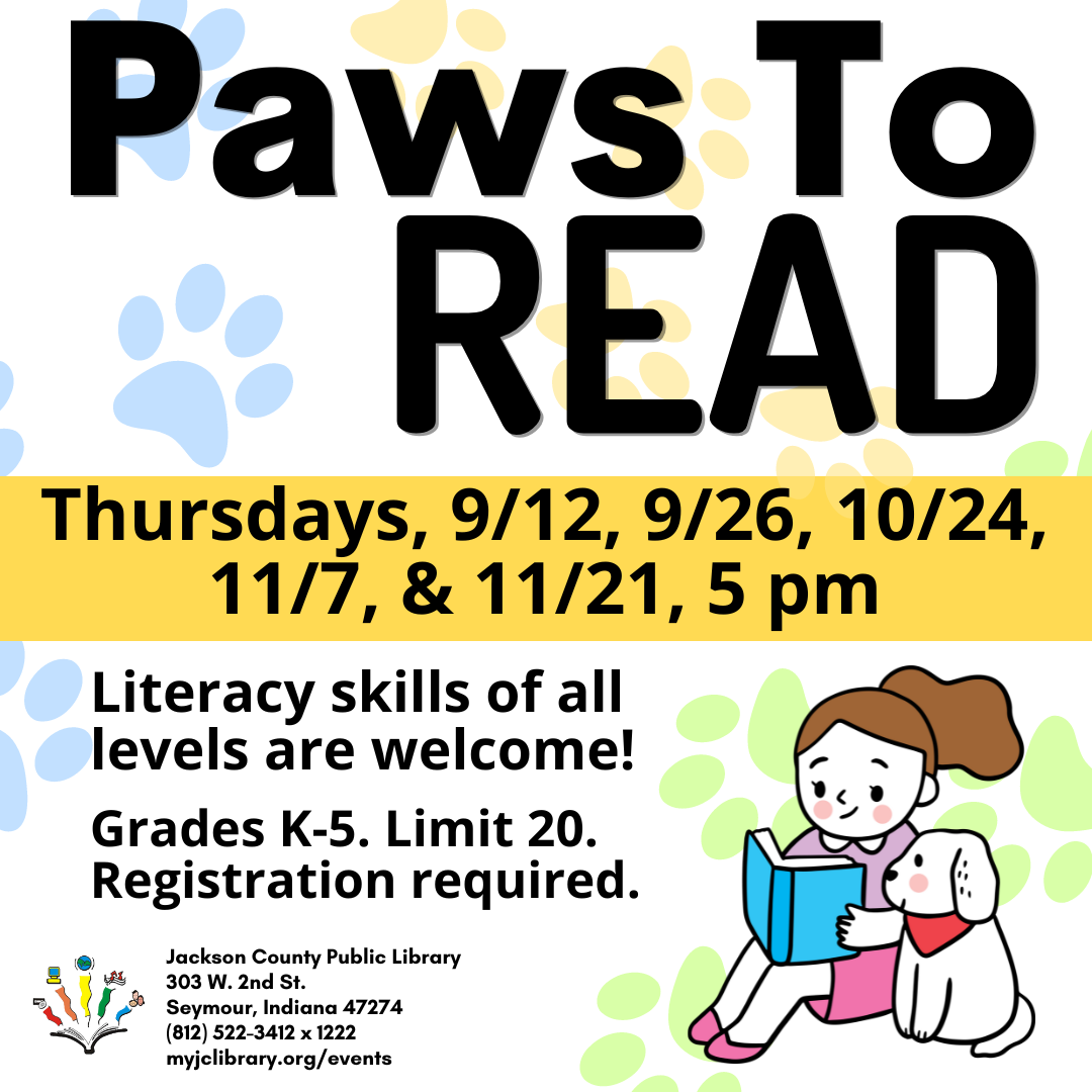 Paws to READ Flier